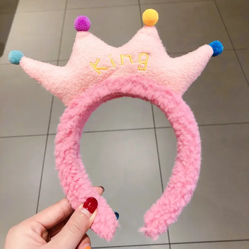 Plush Crab Ears Headband with Wool Laminated Design - Image 45