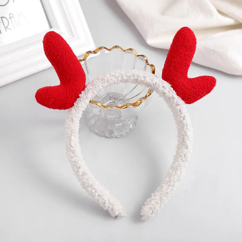 Plush Crab Ears Headband with Wool Laminated Design - Image 53