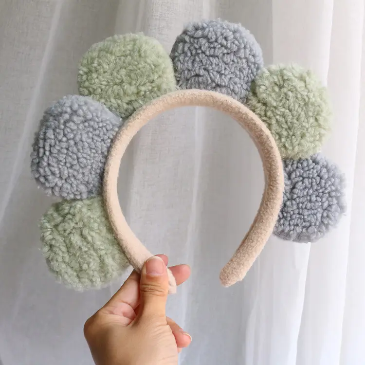 Plush Crab Ears Headband with Wool Laminated Design - Image 58