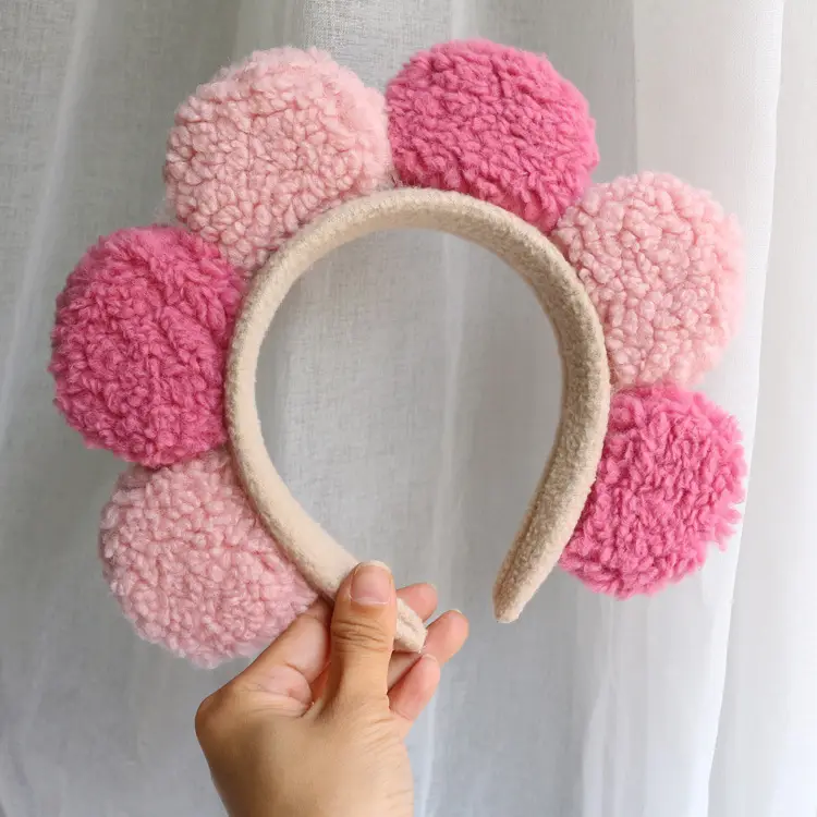 Plush Crab Ears Headband with Wool Laminated Design - Image 59