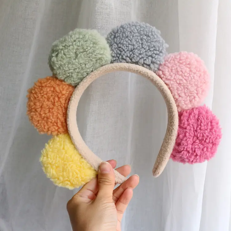 Plush Crab Ears Headband with Wool Laminated Design - Image 60