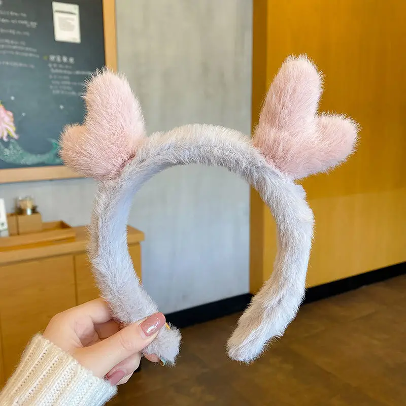 Plush Crab Ears Headband with Wool Laminated Design - Image 63