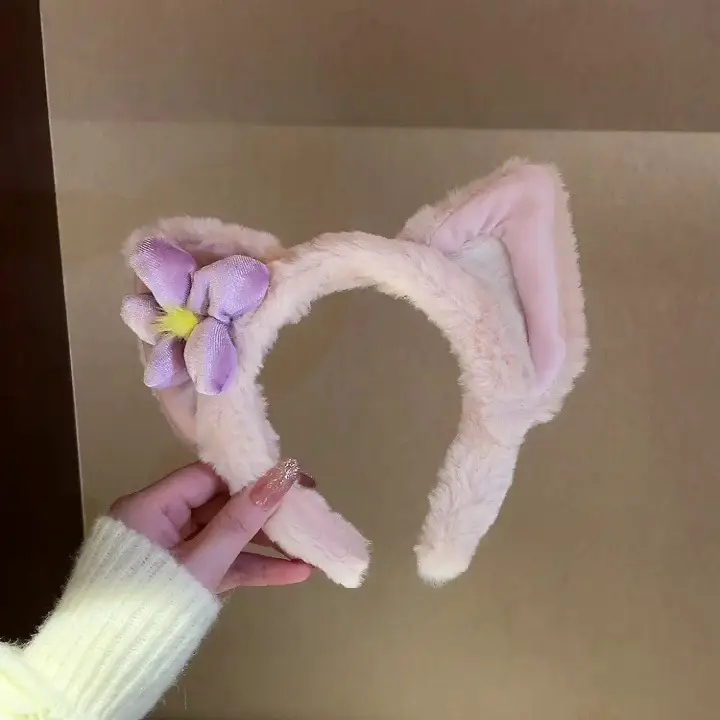 Plush Crab Ears Headband with Wool Laminated Design - Image 65
