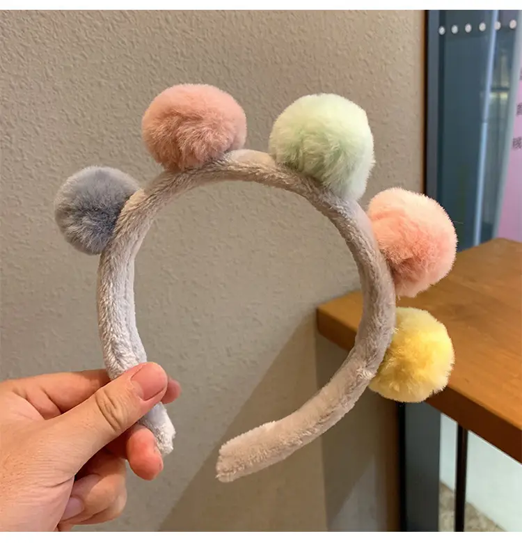 Plush Crab Ears Headband with Wool Laminated Design - Image 67