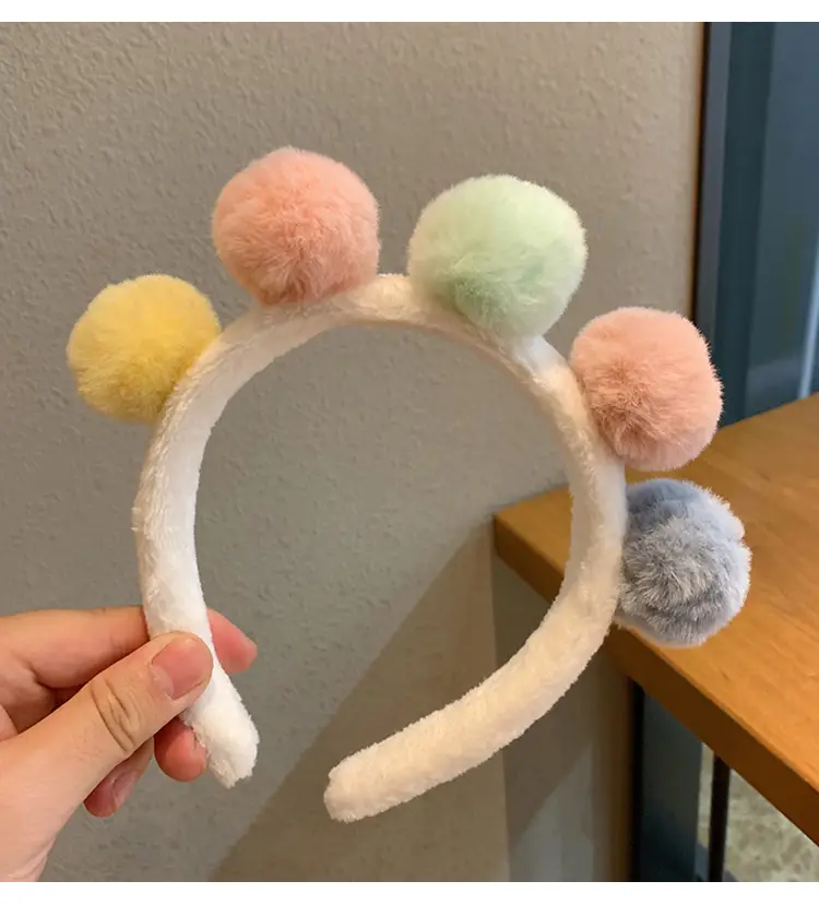 Plush Crab Ears Headband with Wool Laminated Design - Image 68