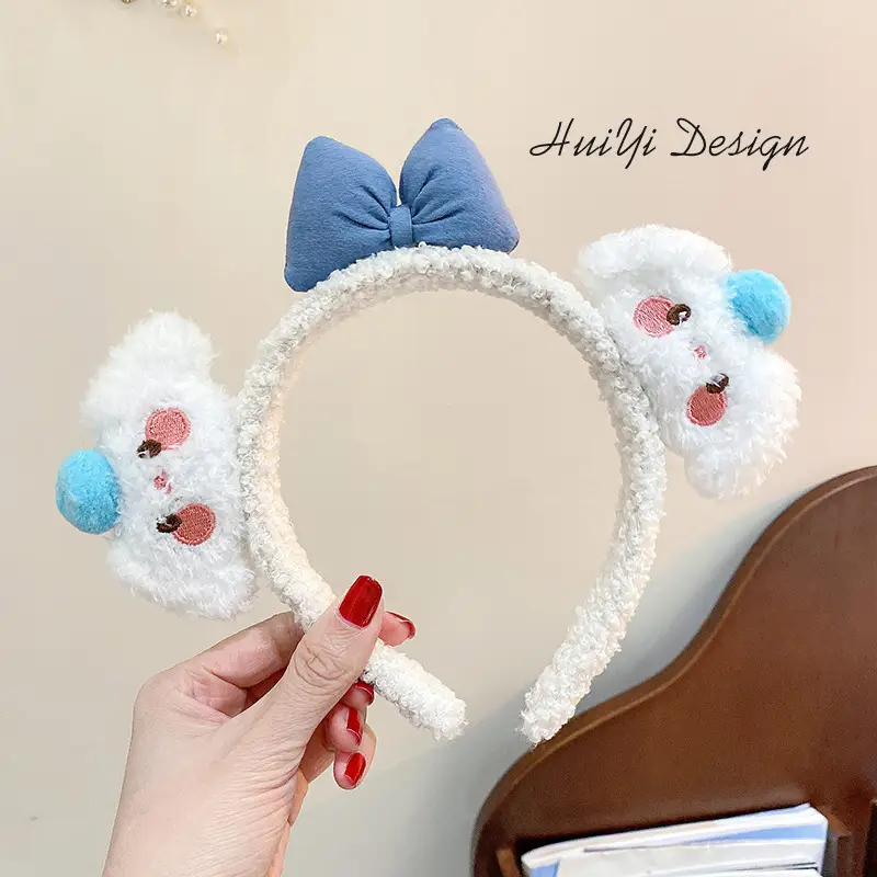 Plush Crab Ears Headband with Wool Laminated Design - Image 69