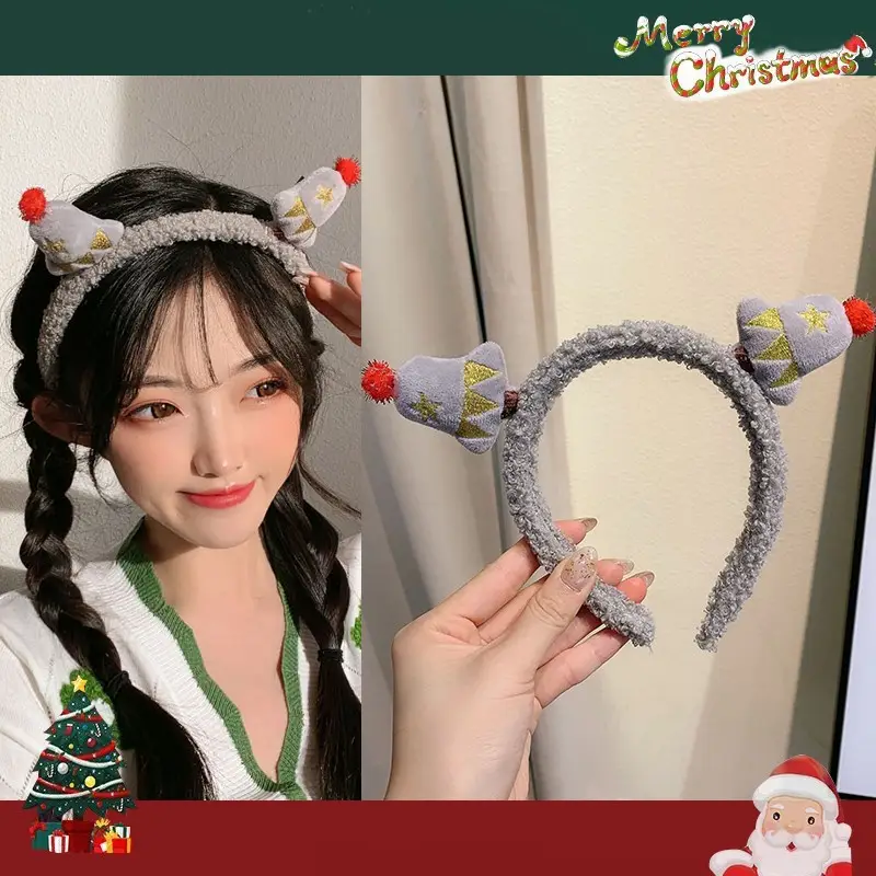 Plush Crab Ears Headband with Wool Laminated Design - Image 78