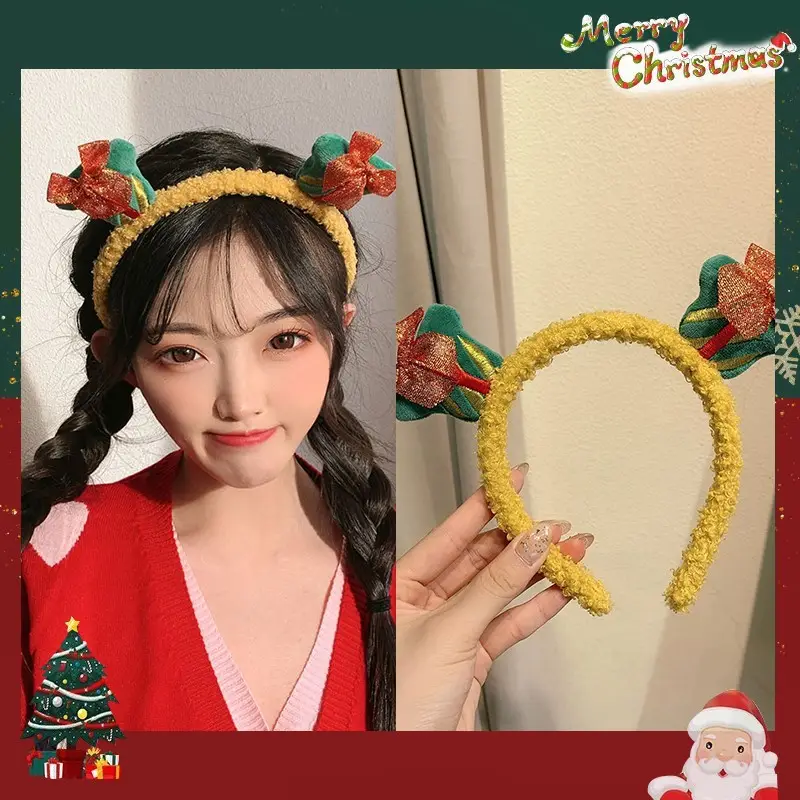 Plush Crab Ears Headband with Wool Laminated Design - Image 79