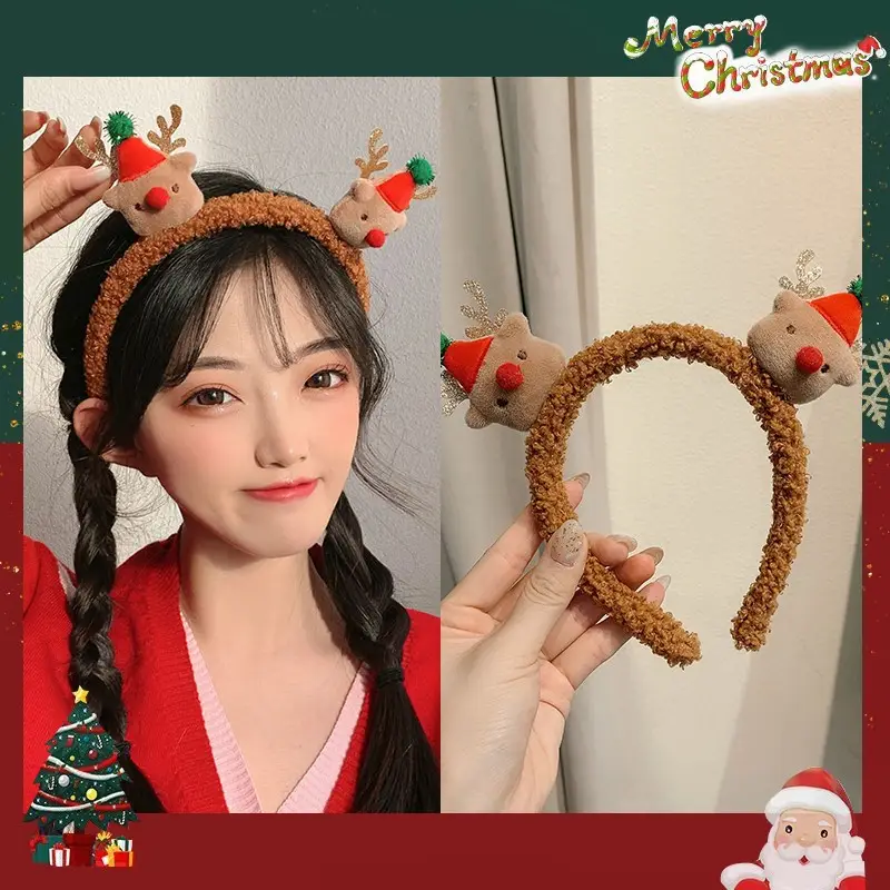 Plush Crab Ears Headband with Wool Laminated Design - Image 83