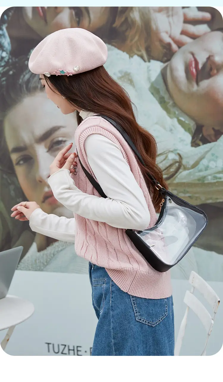 Transparent One-Shoulder Jelly Bag for Women — feature 2