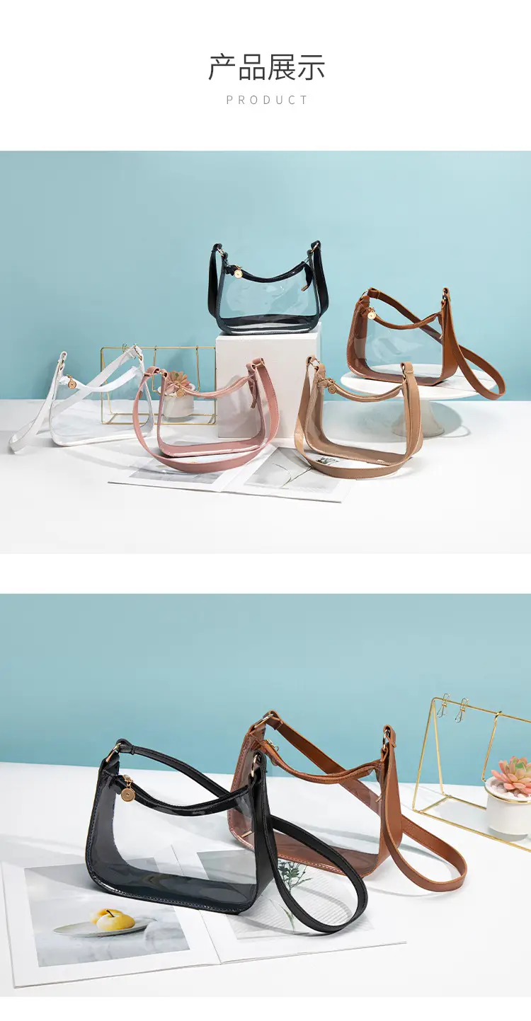 Transparent One-Shoulder Jelly Bag for Women — feature 20