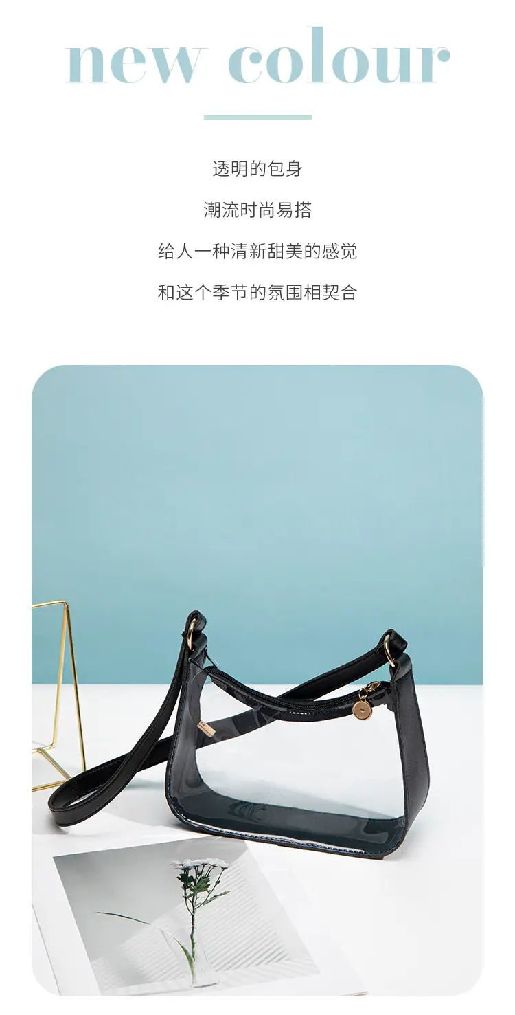 Transparent One-Shoulder Jelly Bag for Women — feature 5