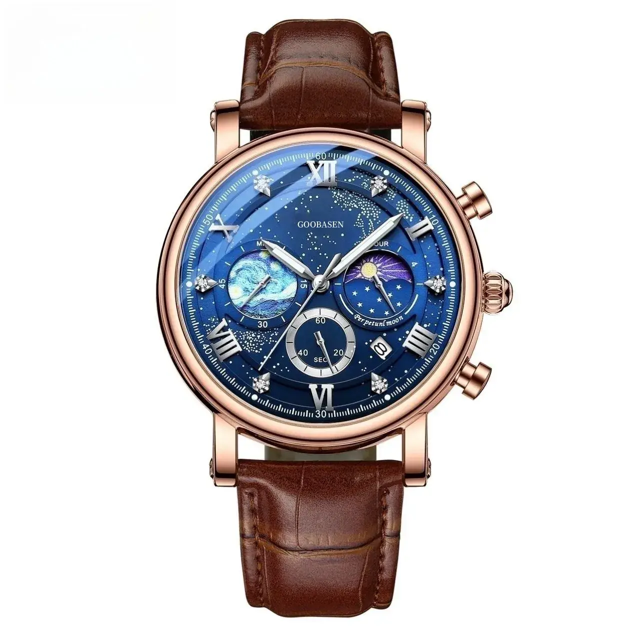 Gubosen Multi-Function Starry Sky Watch for Men - Image 2