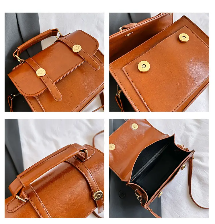 Women's Textured Shoulder Bag Brown New 2023 — feature 13