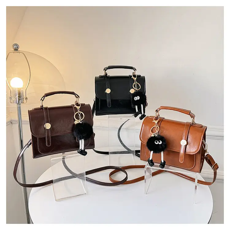 Women's Textured Shoulder Bag Brown New 2023 — feature 24