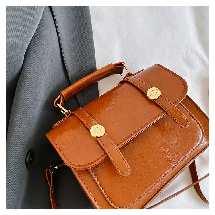 Women's Textured Shoulder Bag Brown New 2023 — feature 27