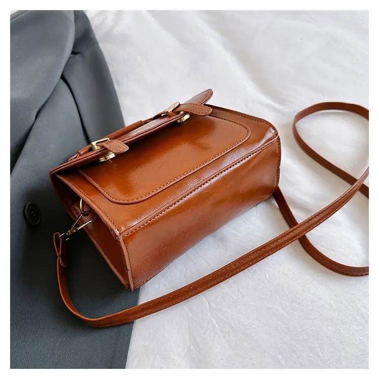 Women's Textured Shoulder Bag Brown New 2023 — feature 29