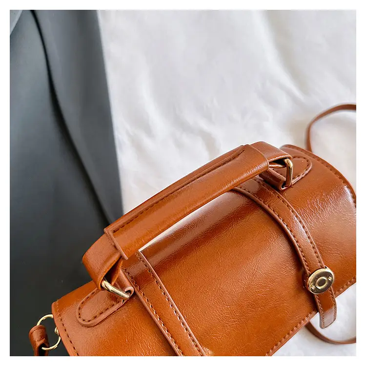 Women's Textured Shoulder Bag Brown New 2023 — feature 30