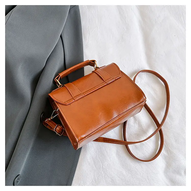 Women's Textured Shoulder Bag Brown New 2023 — feature 31