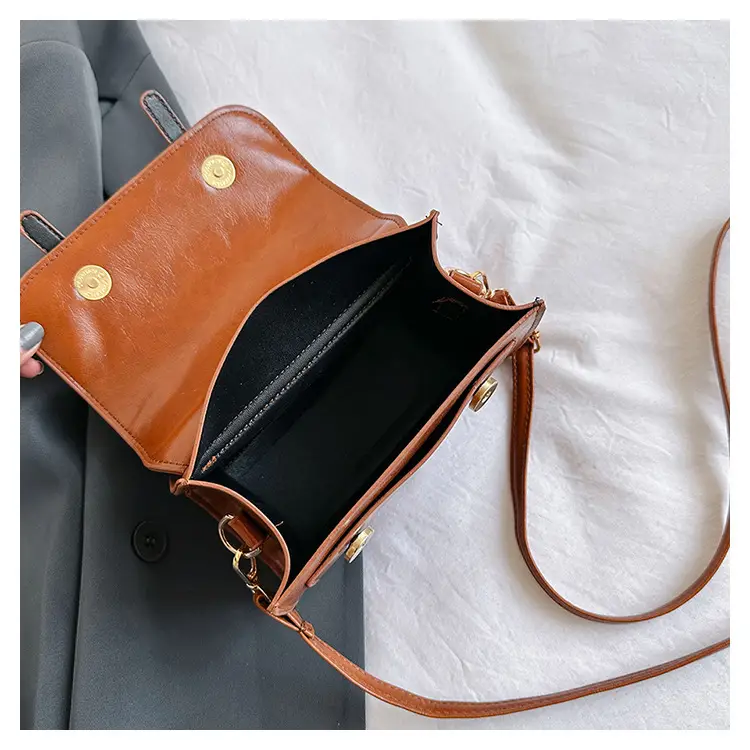 Women's Textured Shoulder Bag Brown New 2023 — feature 35
