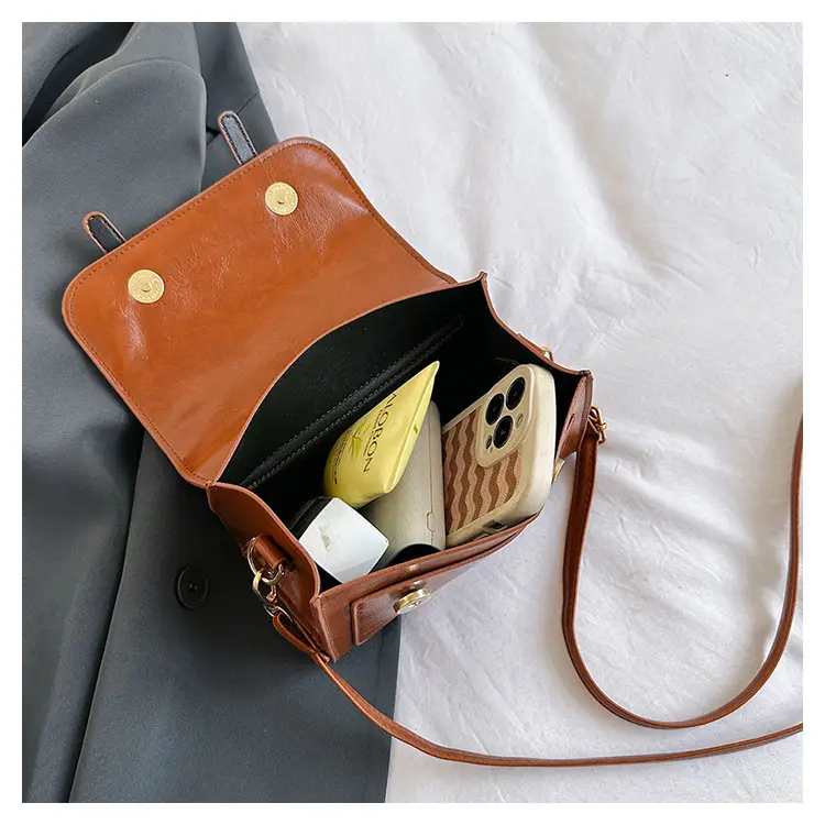 Women's Textured Shoulder Bag Brown New 2023 — feature 36