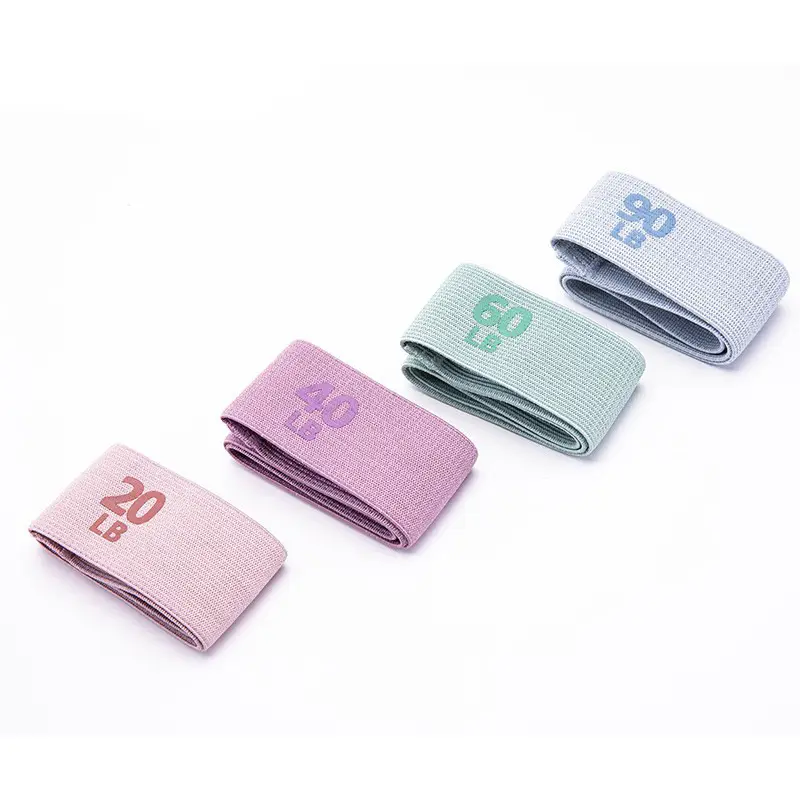 Yoga elastic band hip training fitness resistance band Pilates hip beauty band hip ring knitted band pounds stretch training
