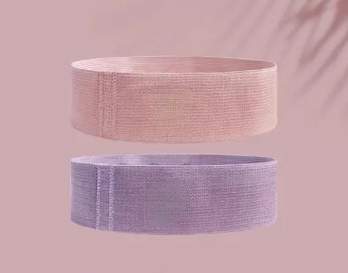 Yoga elastic band hip training fitness resistance band Pilates hip beauty band hip ring knitted band pounds stretch training