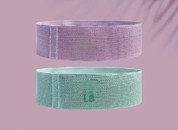 Yoga elastic band hip training fitness resistance band Pilates hip beauty band hip ring knitted band pounds stretch training