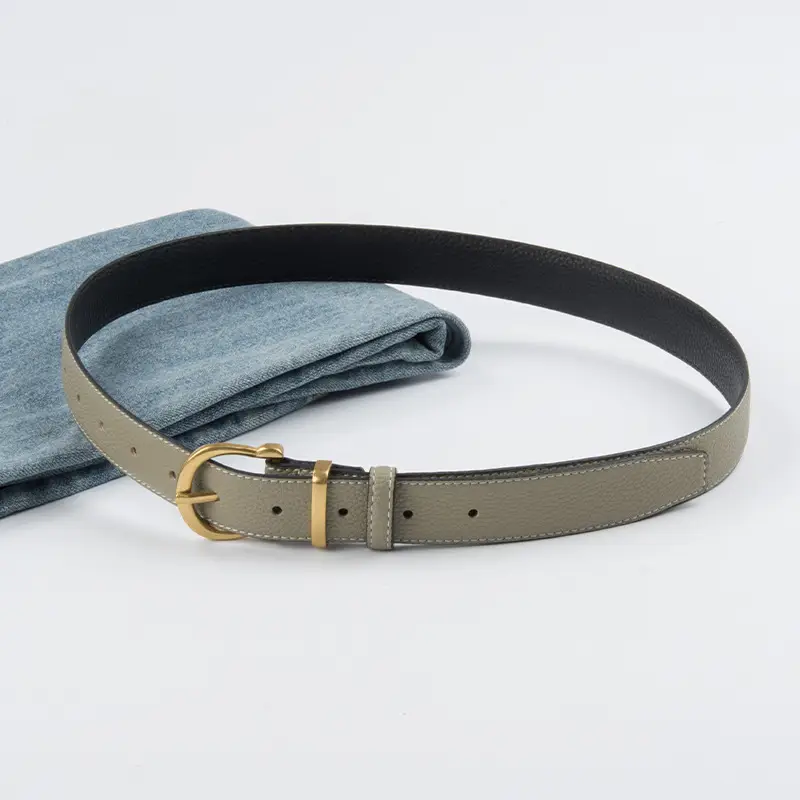 Light Pink Genuine Leather Belt for Women - Image 15