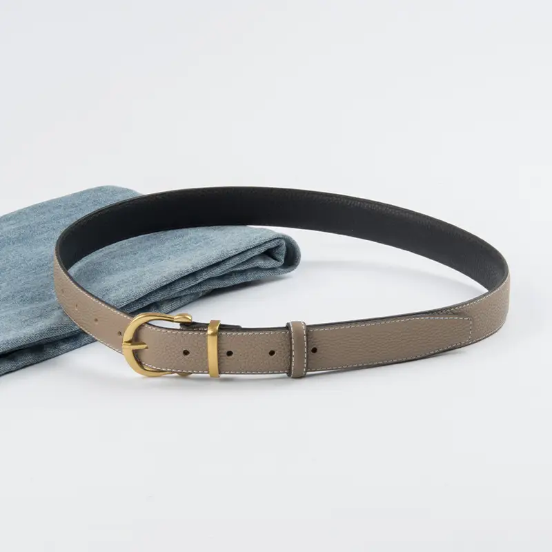 Light Pink Genuine Leather Belt for Women - Image 16