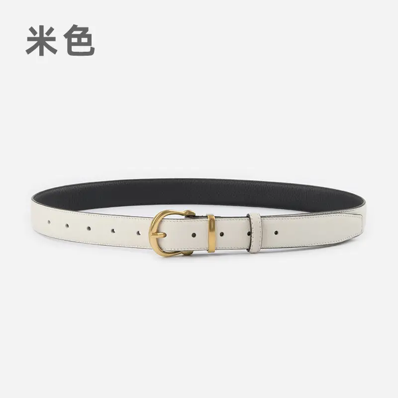 Light Pink Genuine Leather Belt for Women - Image 5