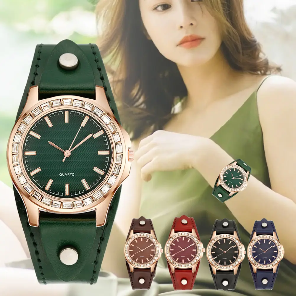 Elegant Rhinestone Scale Quartz Watch for Women — feature 13
