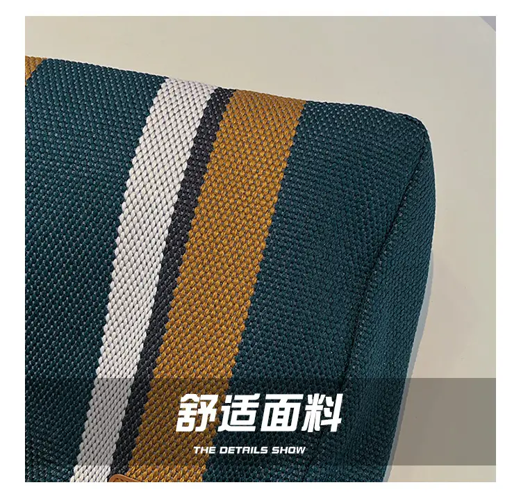Large Striped Canvas Bag for Women Commuting Shoulder Crossbody — feature 3