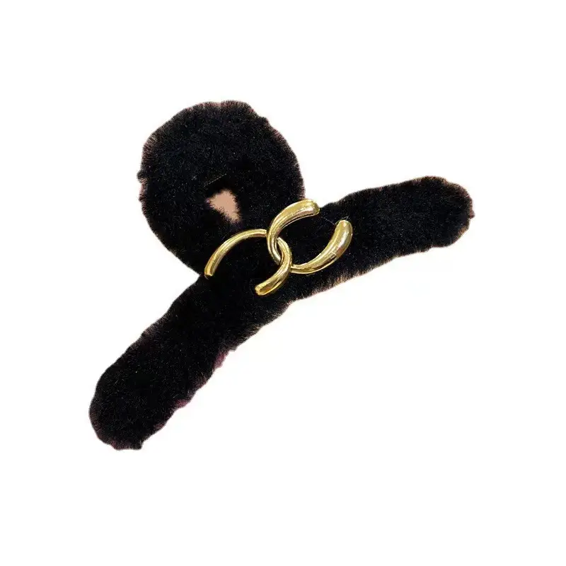 Autumn Winter Plush Hair Clips for Women