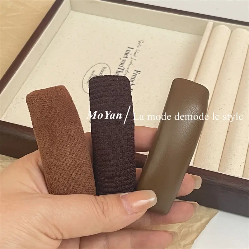 Autumn Winter Houndstooth Hair Clips for Women