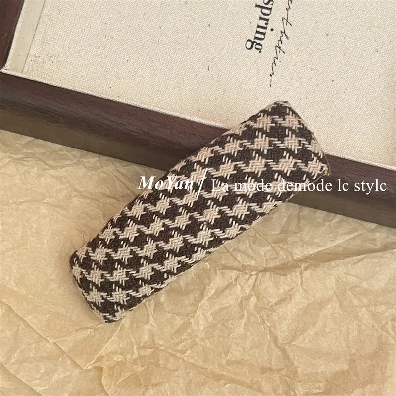 Autumn Winter Houndstooth Hair Clips for Women — feature 12