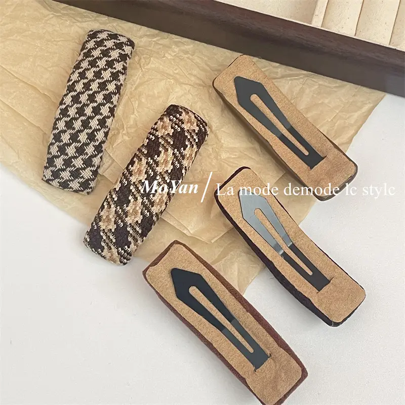 Autumn Winter Houndstooth Hair Clips for Women — feature 17