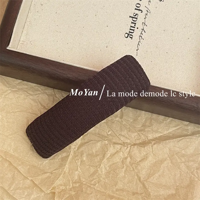 Autumn Winter Houndstooth Hair Clips for Women