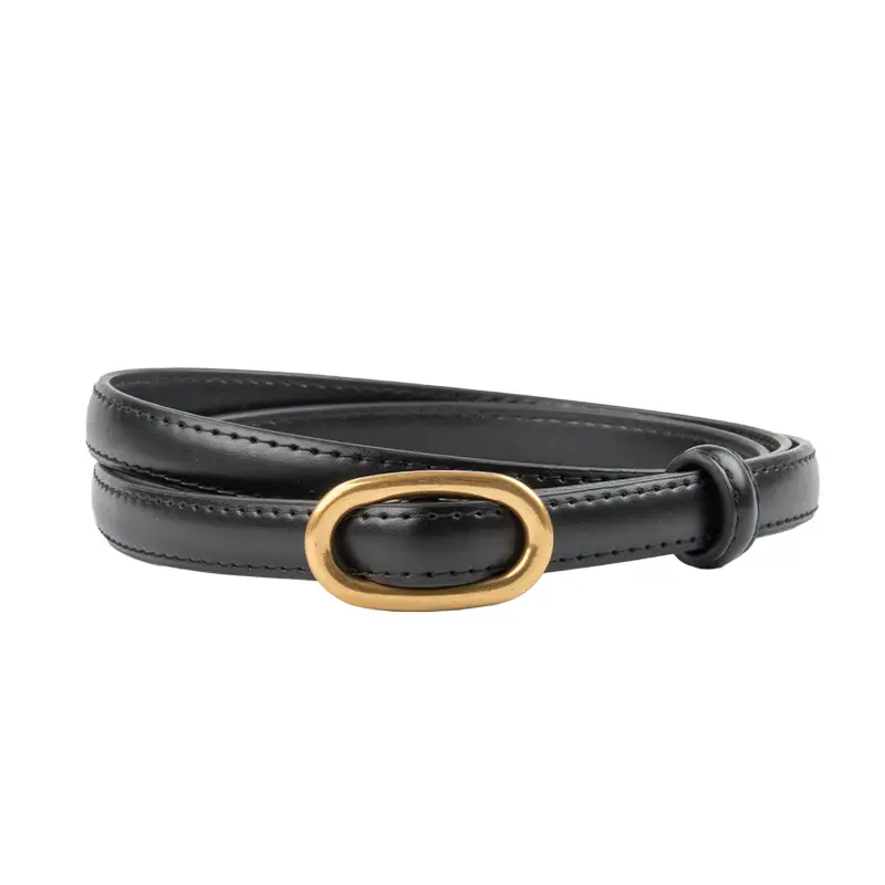 Women's Thin Brown Genuine Leather Belt 2023