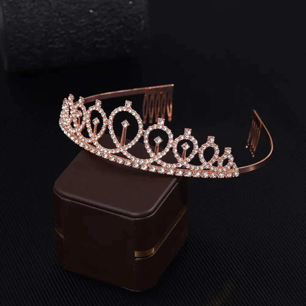 Korean Style Rhinestone Princess Crown Headdress — feature 2