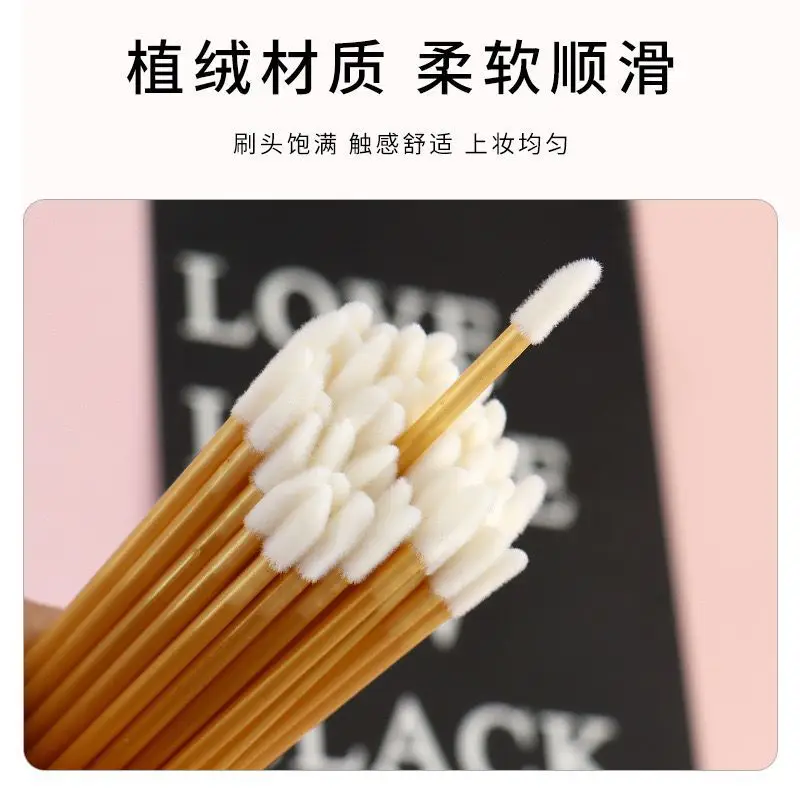 Hollow Rod Lip Brush Multi Color 50 Pcs