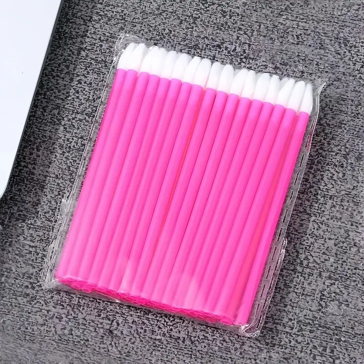 Hollow Rod Lip Brush Multi Color 50 Pcs