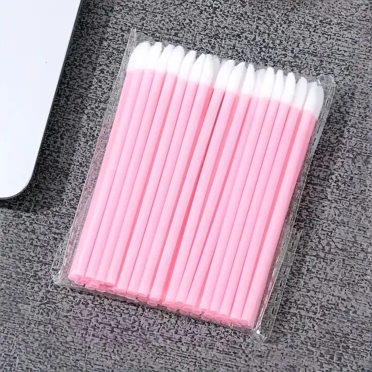 Hollow Rod Lip Brush Multi Color 50 Pcs