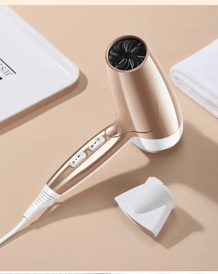 Cross-Border Hair Dryer Rose Gold 4D Blue Light — feature 21
