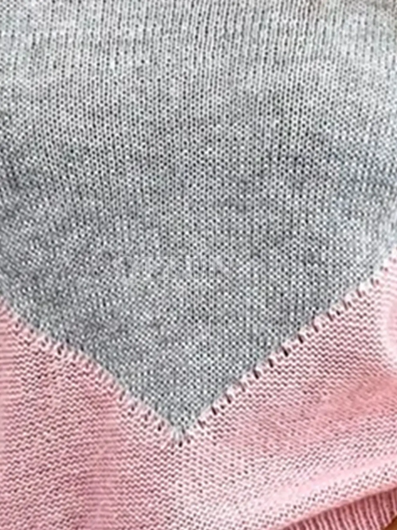 Women Crossbody Sweater Grey Pink Knit Long Sleeve — feature 6