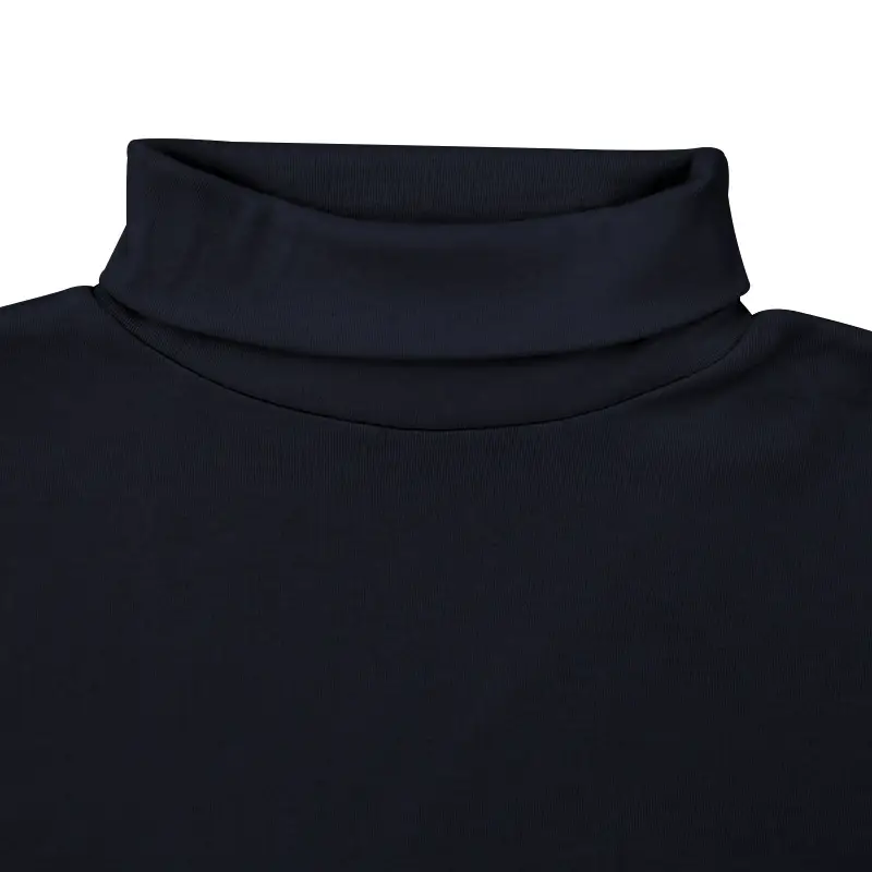 Men's Navy Cotton Turtleneck Sweater 2023 Winter Casual — feature 11