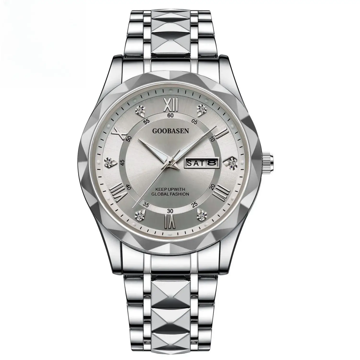 Guberson Men's Quartz Watch with Calendar & Waterproof