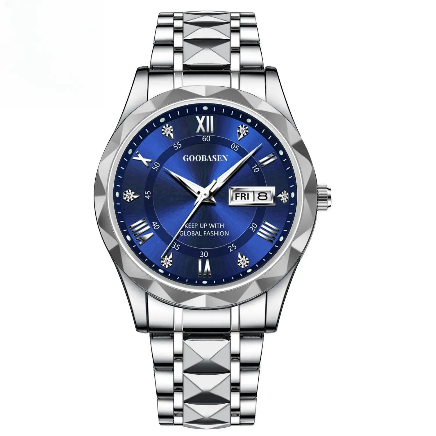 Guberson Men's Quartz Watch with Calendar & Waterproof