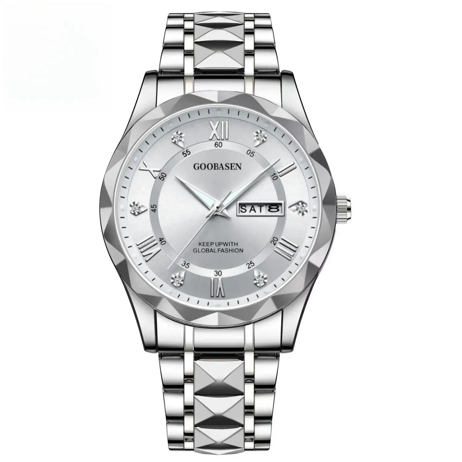 Guberson Men's Quartz Watch with Calendar & Waterproof