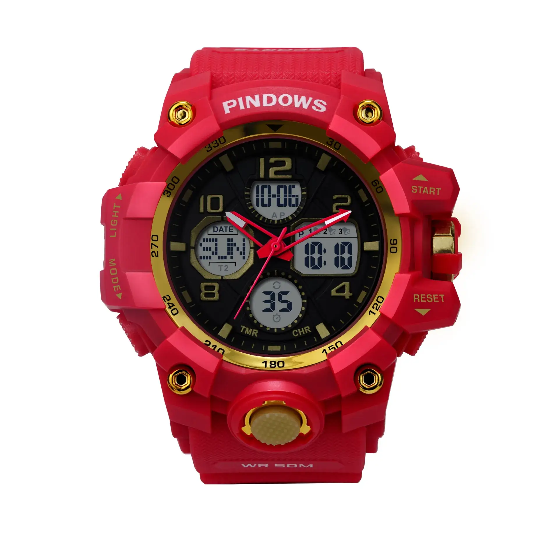 Black Tactical Digital Watch for Boys Student Waterproof Multi-Function - Image 4